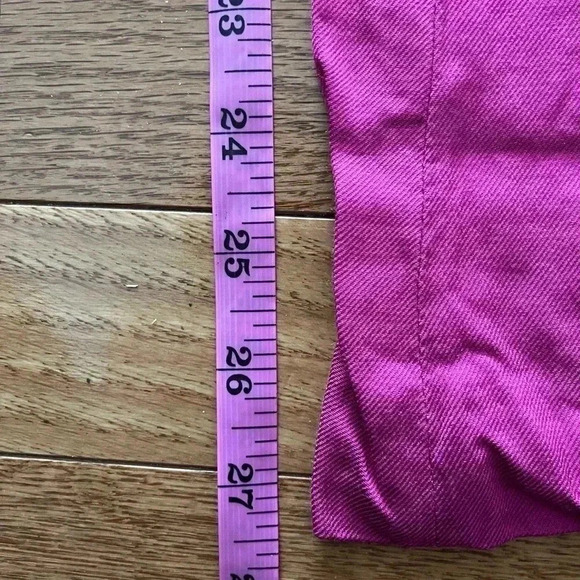 ❤️2/$30❤️[XS]Zara Hot Pink Viscose Casual Straight Wide Leg Pants - Picture 4 of 9